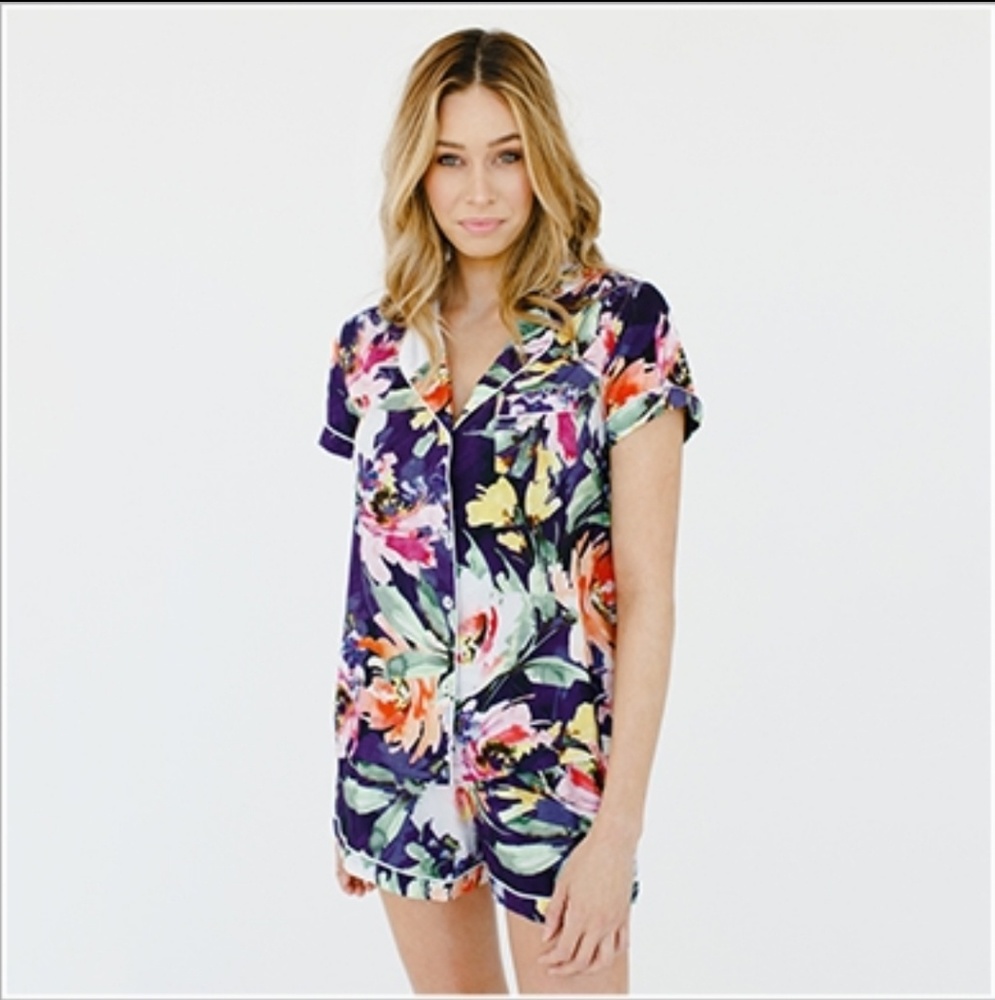 Plum Pretty Sugar Short Pajama Set in Zephyr SizeM